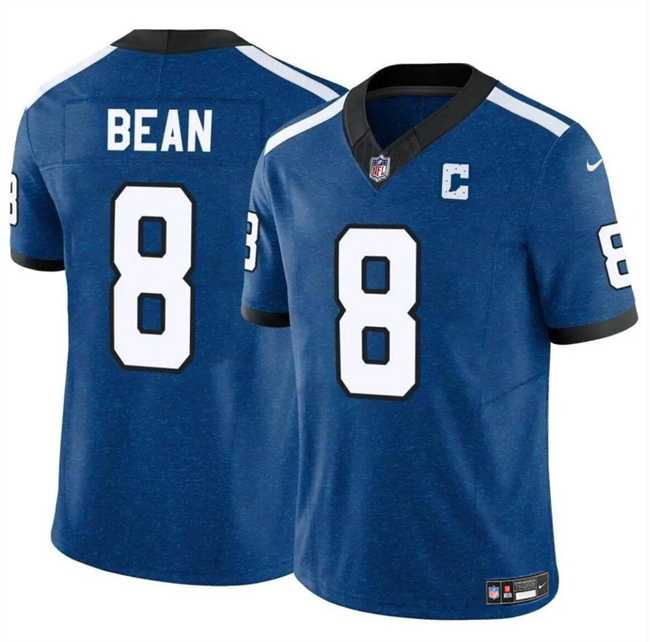 Men & Women & Youth Indianapolis Colts #8 Jason Bean Blue 2024 F.U.S.E. Throwback Vapor Limited Stitched Jersey